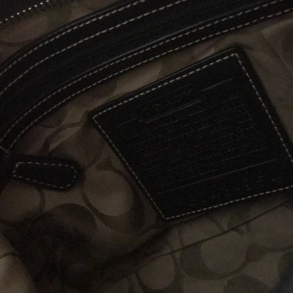 Coach Handbag - Genuine Black Leather - Picture 5 of 6